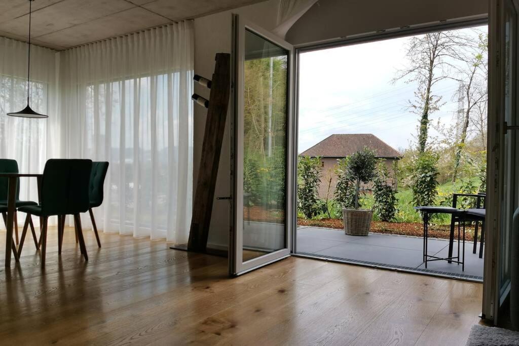 Moderne Ferienwohnung Rhenum mit Wallbox Waldshut-Tiengen Exterior foto