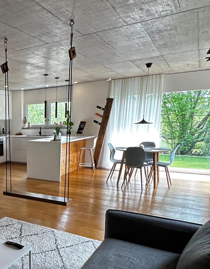 Moderne Ferienwohnung Rhenum mit Wallbox Waldshut-Tiengen Exterior foto
